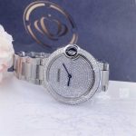 Cartier Ballon Bleu De Cartier Watch 33 Mm White Gold, Diamonds We902048 (4)