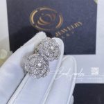 Chanel Bouton De Camélia Earrings 18k White Gold, Diamonds J12072 (5)