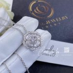 Chanel Bouton De Camélia Necklace 18k White Gold, Diamonds J12071 (6)