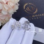 Chanel Cc Logo Earrings Small Version 18k White Gold, Diamonds (1)