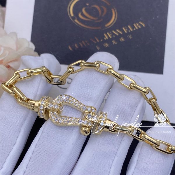 Force 10 Bracelet 18k Yellow Gold And Diamonds Large Model Yellow Gold Chain (7)