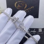 Fred Force 10 Bracelet 18k White Gold And Baguette Cut Diamonds Large Model Ref 0j0003 6j0172 (3)