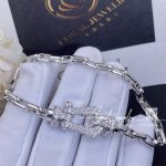 Fred Force 10 Bracelet 18k White Gold And Diamonds Large Model White Gold Chain (2)