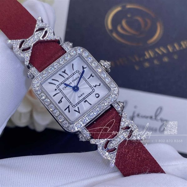 Charles Oudin Pansy Retro 20mm Watch With Elements Arabic Style (1)