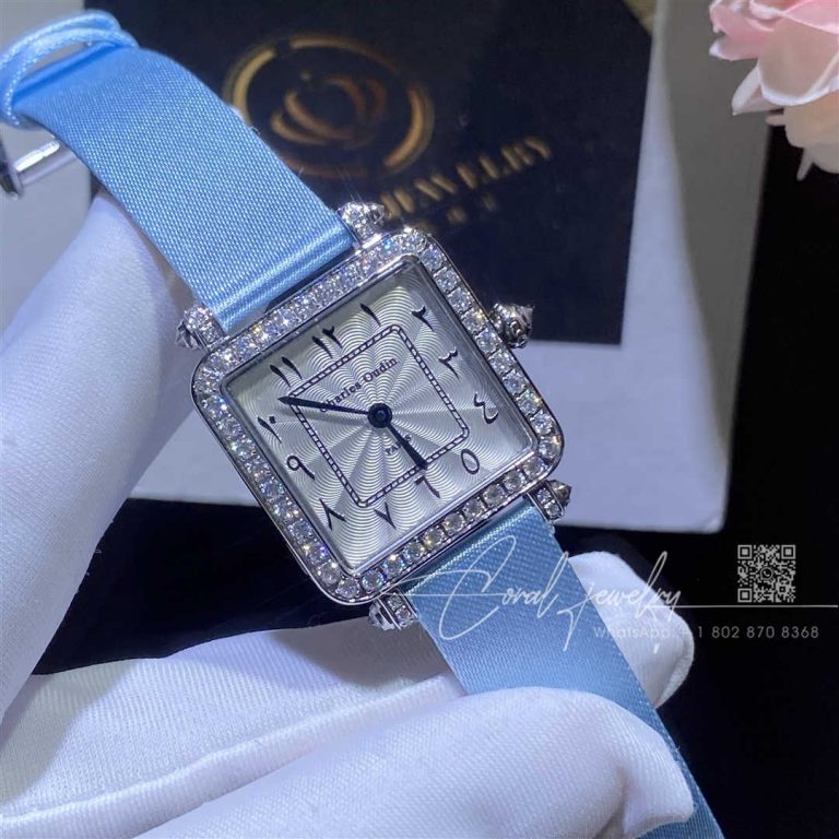 Charles Oudin Pansy Retro 24mm Watch Arabic Style Baby Blue Straps (1)