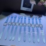 Charles Oudin Pansy Retro 24mm Watch Arabic Style Baby Blue Straps (3)