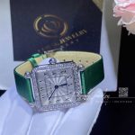 Charles Oudin Pansy Retro 24mm Watch Arabic Style Green Straps (4)