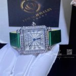 Charles Oudin Pansy Retro 24mm Watch Arabic Style Green Straps (5)