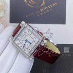 Charles Oudin Pansy Retro With Pearls Watch Medium 24mm Arabic Style Maroon Straps (6)