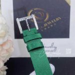 Charles Oudin Pansy Retro With Pearls Watch Medium 24mm Green Straps (8)