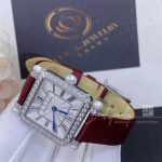 Charles Oudin Pansy Retro With Pearls Watch Medium 24mm Maroon Straps (6)