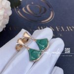 Bulgari Divas’ Dream Earrings Rose Gold Diamonds With Malachite Ref. 356454 (5)