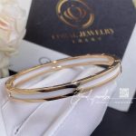 Bulgari B.zero1 Bangle Bracelet In 18 Kt Rose Gold With White Ceramic Ref. 351408 (5)