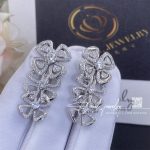 Bulgari fiorever 18 kt white gold pendant earring ref. 356911 (1)