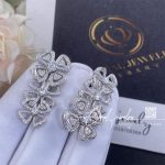 Bulgari fiorever 18 kt white gold pendant earring ref. 356911 (2)