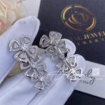 Bulgari fiorever 18 kt white gold pendant earring ref. 356911 (4)