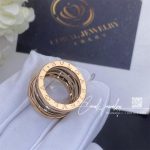 Bulgari B.zero1 Design Legend Four Band Ring In 18 Kt Rose Gold And Black Ceramic Ref. 356970 (4)