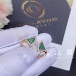 Bulgari Divas' Dream Ring In 18 Kt Rose Gold Set With Malachite Elements And Pavé Diamonds Ref. 359033 (6)