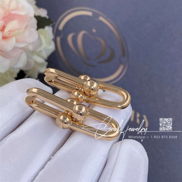 Tiffany Hardwear Link Earrings In Rose Gold (2)