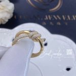 Tiffany Knot Double Row Ring In Yellow Gold With Diamonds (2)