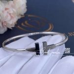 Tiffany T Wire Bracelet In 18k White Gold (7)