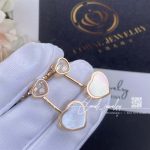 Chopard Happy Hearts Earrings, Ethical Rose Gold, Diamonds, Mother Of Pearl Ref. Number 83a082 5301 (6)