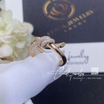 Tiffany Knot Double Row Ring In Rose Gold With Diamonds (3)