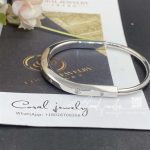 Tiffany Lock Bangle In White Gold With Diamond Accents (13)