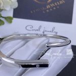 Tiffany Lock Bangle In White Gold With Diamond Accents (8)