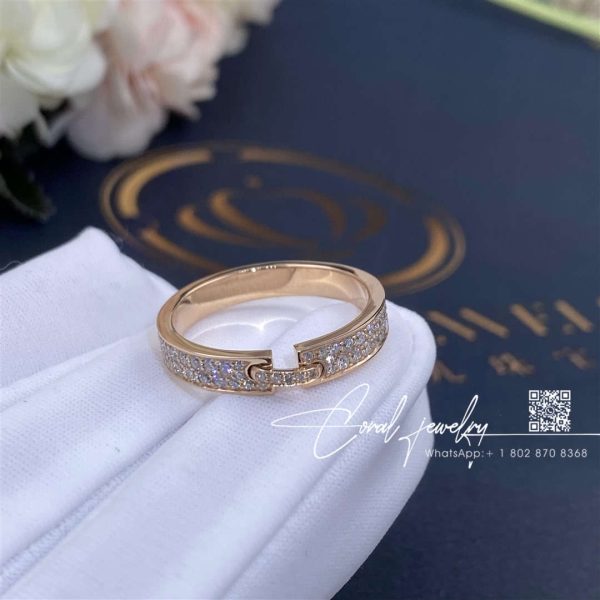 Chaumet Liens Évidence Wedding Band Rose Gold, Diamonds, 3.4mm 083605 (1)