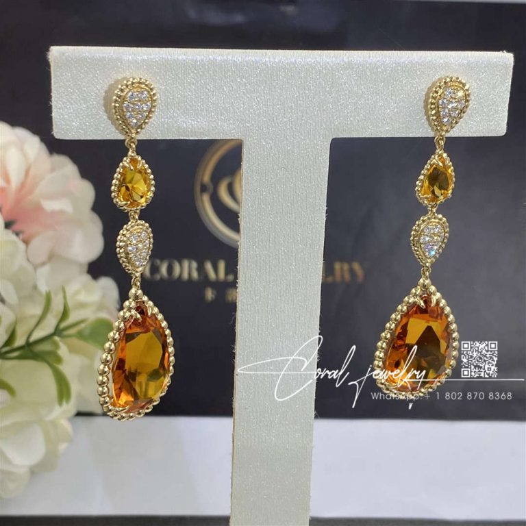 Boucheron Serpent Bohème Couleur Citrine Diamond Earrings Jco01279 (1)