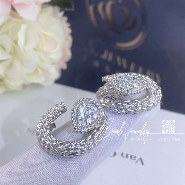 Boucheron Serpent Bohème Diamants White Gold Diamond Earrings Jco04cdb01 (1)