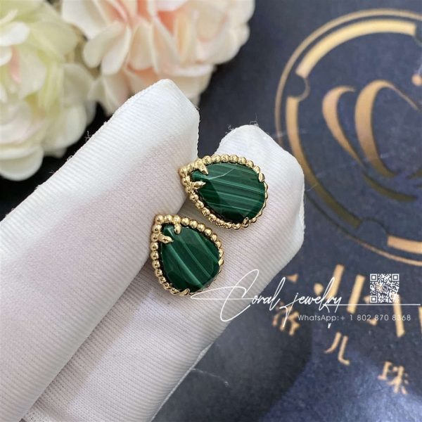Boucheron Serpent Bohème Ear Studs, S Motif Malachites Jco01284 (2)