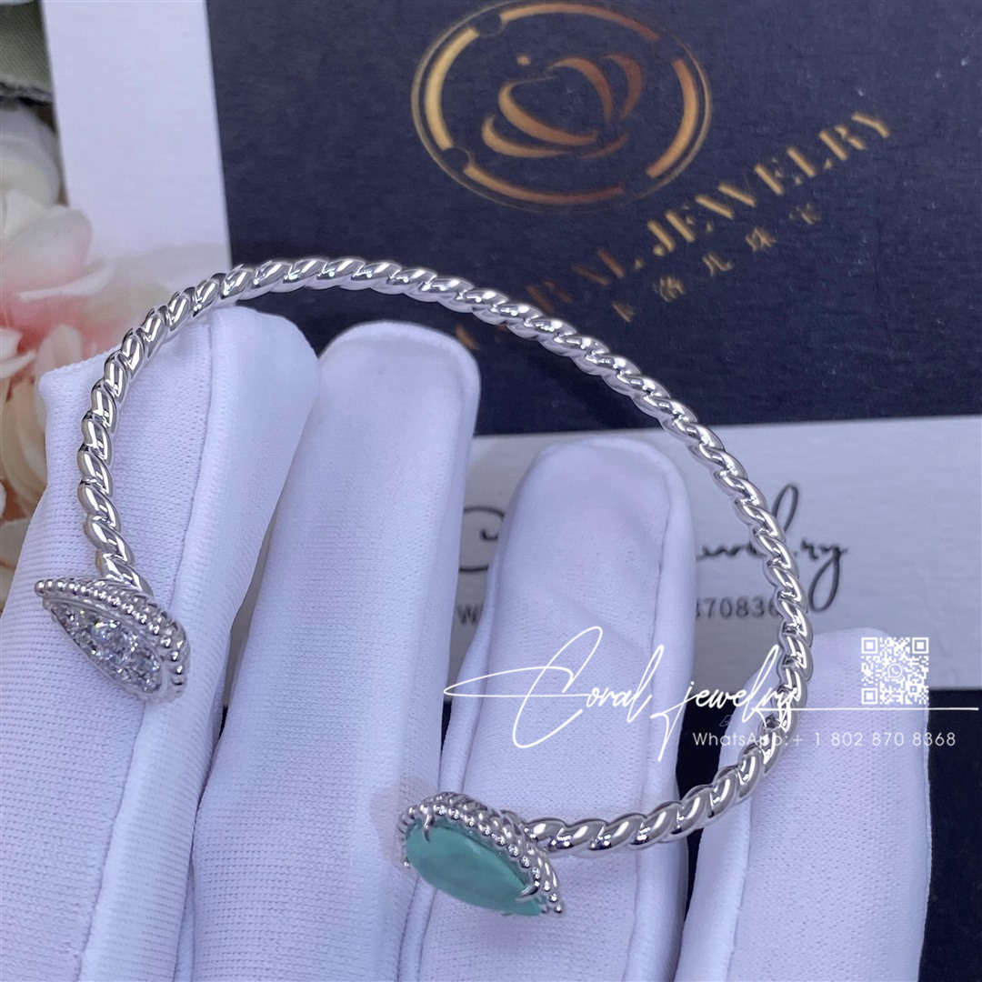 Boucheron serpent bohème bracelet, 2 s motifs aquaprase jbt00908 (5)