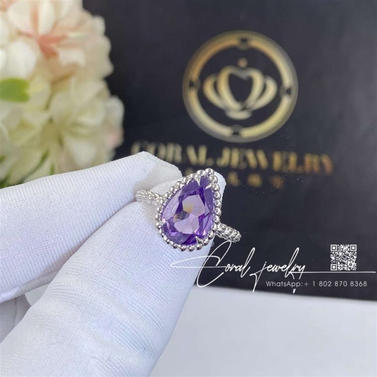 Boucheron Boucheron Serpent Boheme White Gold Amethyst S Motif Ring Jrg02780 (8)