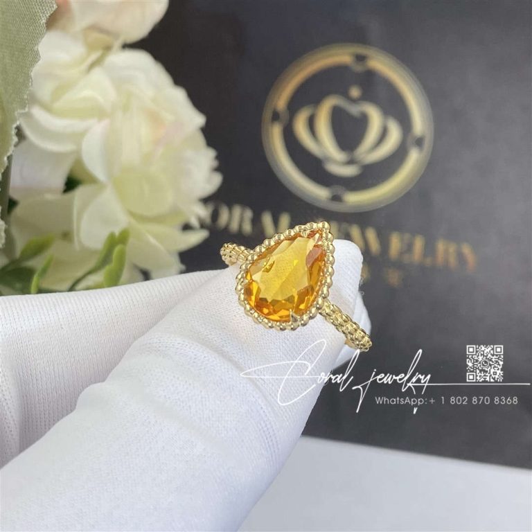 Boucheron Serpent Bohème Couleur Yellow Gold Citrine Ring Jrg02702 (1)