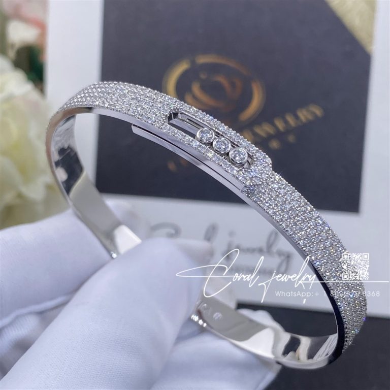 Messika Move Noa Full Pavé Diamond Bangle Bracelet 12722 Wg (2)