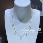 Messika Move Uno Pavé Drop Pendant Choker Yellow Gold Diamond Necklace 12150 Yg (1)