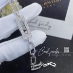 Messika My Move Pave 18k Wg Diamond Link Bracelet 12186 Wg (13)