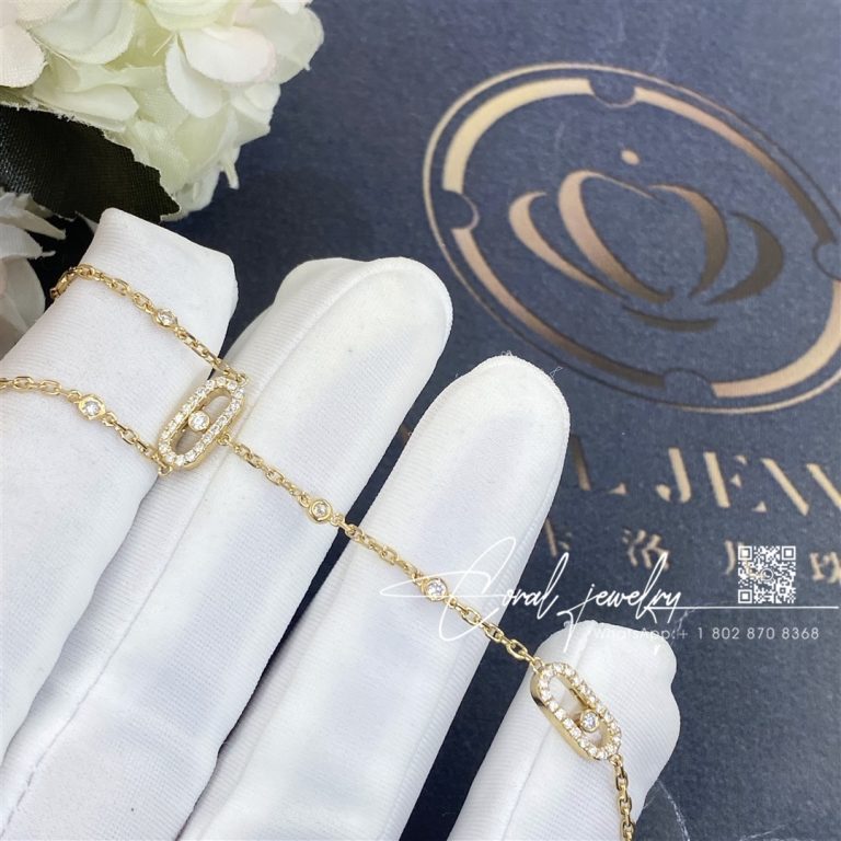 Messika Move Uno Hand Bracelet Yellow Gold Diamond Bracelet 12021 Yg (3)