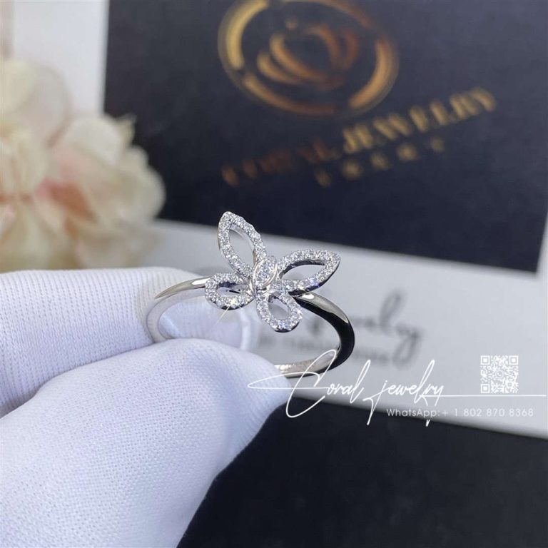 Graff Mini Butterfly Silhouette Diamond Ring Rgr908 (2)