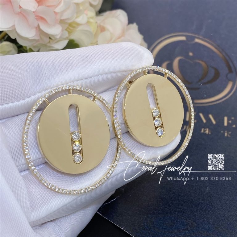 Messika Lucky Move Gm Yellow Gold Diamond Earrings 10818 Yg (9)