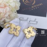 Roberto Coin Venetian Princess Earrings Yellow Gold With Diamonds (6)