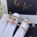 Marli Cleo Diamond Drop Earrings In Yellow Gold Pink Quartzite Cleo E2 (3)