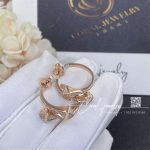 Marli Cleo Open Hoop Earrings In Rose Gold With Diamonds, Cleo E85 (6)