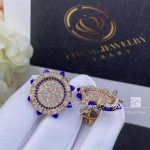 Marli Tip Top Diamond Statement Stud Earrings In Rose Gold Lapis Lazuli Tipt E7 (4)