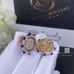 Marli Tip Top Diamond Statement Stud Earrings In Rose Gold Lapis Lazuli Tipt E7 (6)