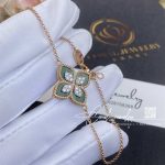 Roberto Coin Princess Flower Bracelet With Diamonds And Malachite (2)