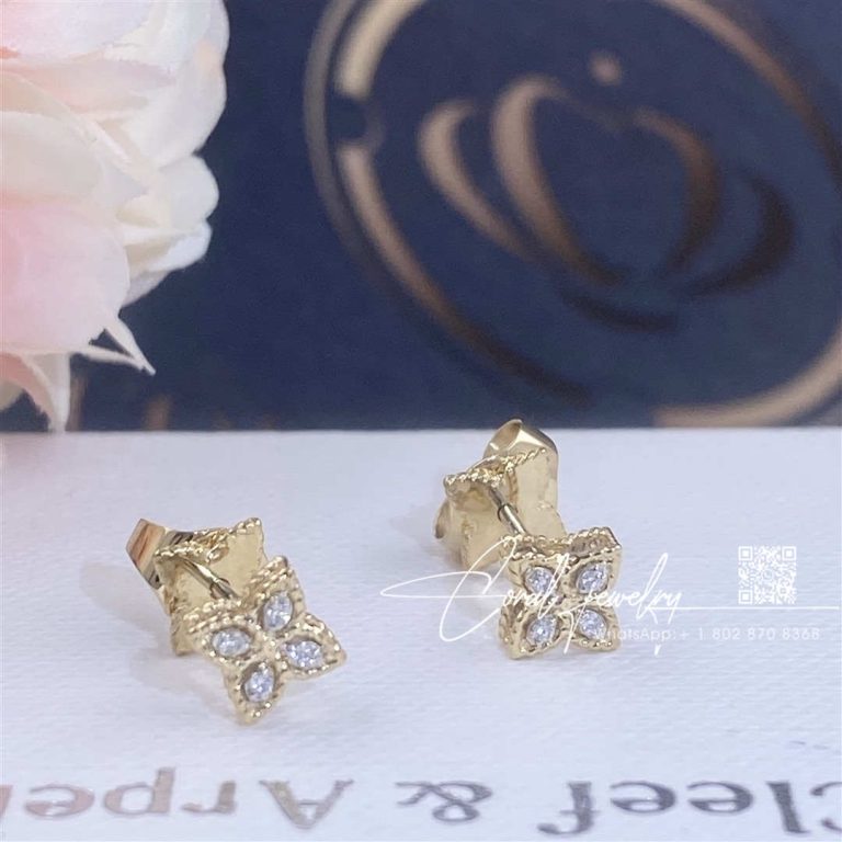 Roberto Coin Princess Flower Earrings With Diamonds Adr777ea0641 (6)