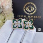 Roberto Coin Princess Flower Earrings With Diamonds And Malachite (2)